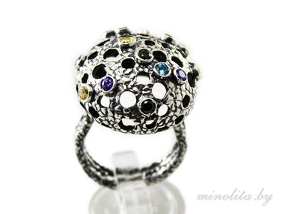 Серебряное кольцо дизайнерское женское