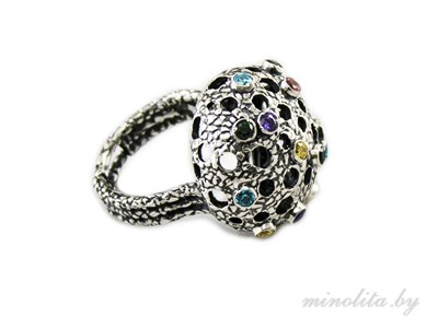 Серебряное кольцо дизайнерское женское