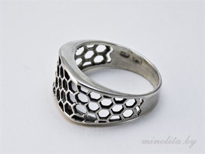 Серебряное кольцо женское с чернением.