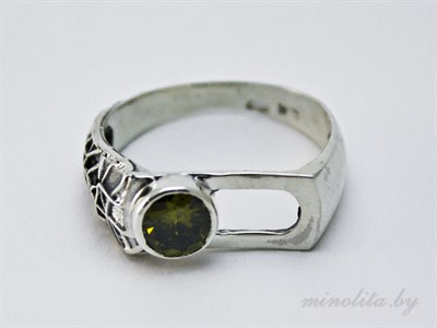 Кольцо женское из серебра 925 пробы, с чернением