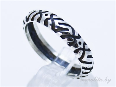 Серебряное кольцо узкое
