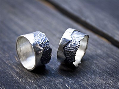 Серебряное кольцо женское с чернением