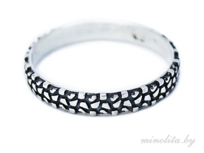 Серебряное кольцо узкое простое