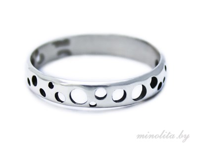 Серебряное кольцо узкое
