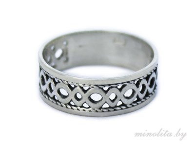 Серебряное кольцо простое ажурное