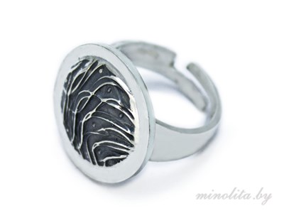 Серебряное кольцо дизайнерское