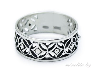 серебряное ажурное кольцо