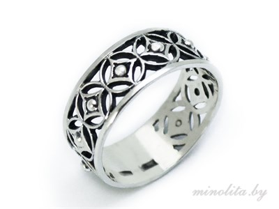 серебряное ажурное кольцо